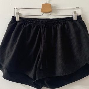 Black stripe running shorts!